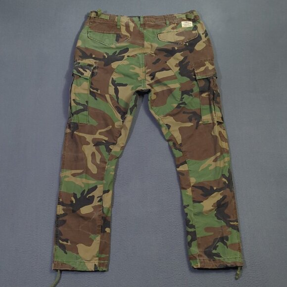 Polo Ralph Lauren Pants Men’s 34x30 Fits 36x28 Camo Cargo Utility Military - Picture 1 of 15